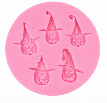 Jack-O'-Lantern Witch Silicone Mold | Halloween Pumpkin Fondant & Chocolate Mold