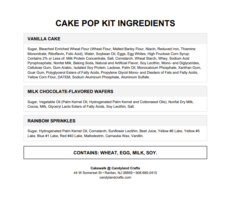 Cake Pop Party Kit – Dough, Chocolate, Sprinkles & Supplies Included