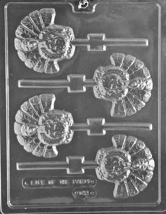 Life Of The Party Turkey Lollipop Mold  4 Cavity