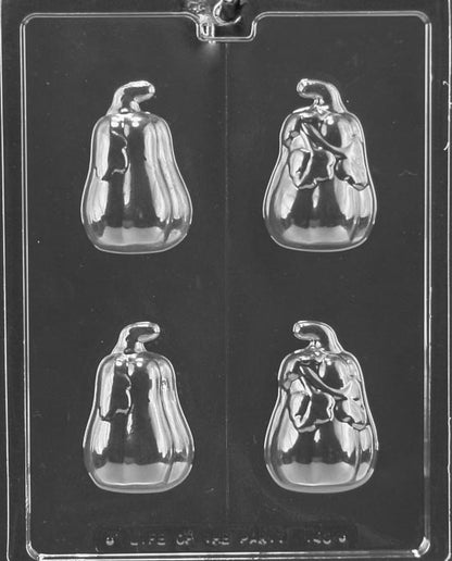 3D Pumpkin Chocolate Candy Mold – 4 Cavity