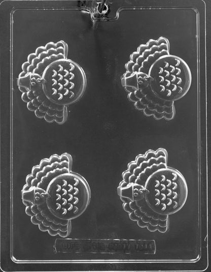 Thanksgiving Turkey Cookie Mold 6 Cavity for Dipped Oreos