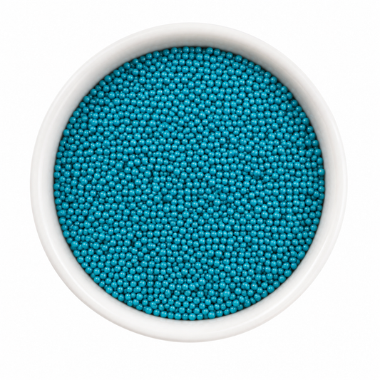 Teal Nonpareils Dot Cake Sprinkles