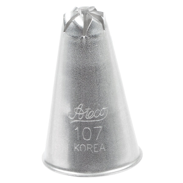 One-Squeeze 6-Petal Flowers with Open Centers Piping Tip – Ateco #107 Drop Flowers