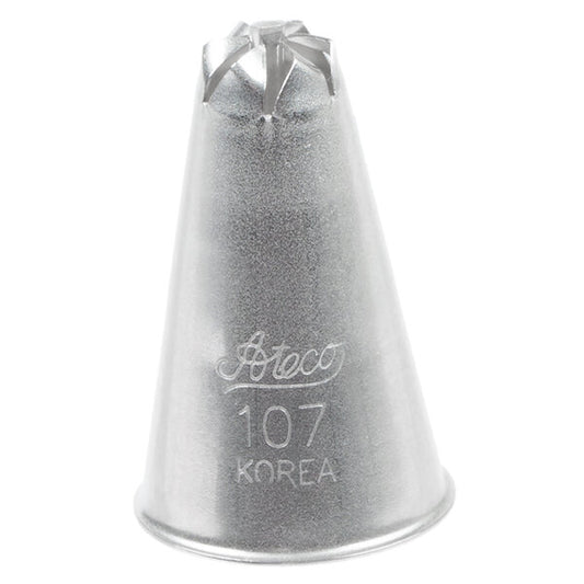 One-Squeeze 6-Petal Flowers with Open Centers Piping Tip – Ateco #107 Drop Flowers