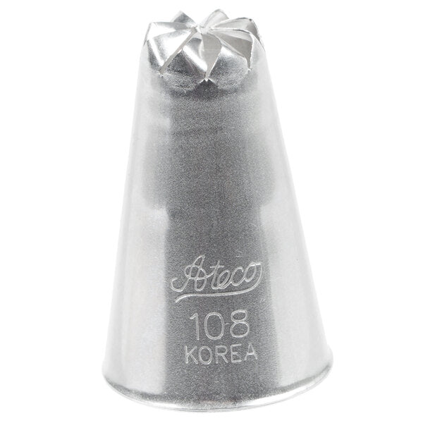 One-Squeeze 7-Petal Flowers with Open Centers Piping Tip – Ateco #108 Drop Flower