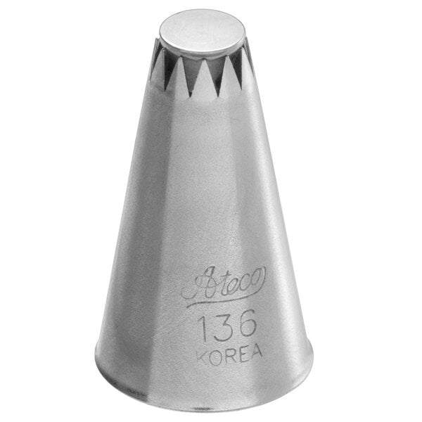 One-Squeeze 12-Petal Flowers & Swirled Flowers Piping Tip – Ateco #136