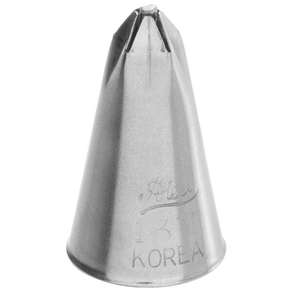 One-Squeeze 5-Petal Flowers Open Center Piping Tip – Ateco #137 Drop Flower Tip