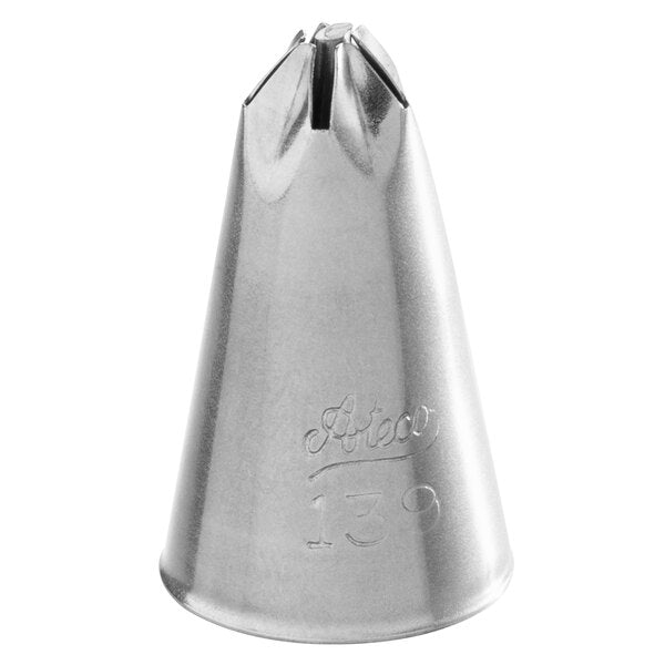 One-Squeeze 5-Petal Flowers Open Center Piping Tip – Ateco #139 Drop Flower Tip