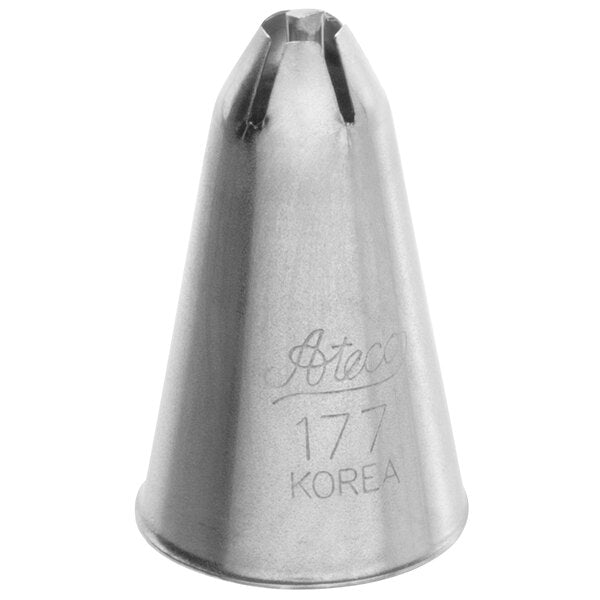 One-Squeeze 5-Petal Flowers & Swirled Flowers Piping Tip – Ateco #177 Drop Flower Tip