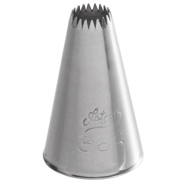 Large Fine-Ridged Stars, Shells & Flowers Piping Tip – Ateco #364