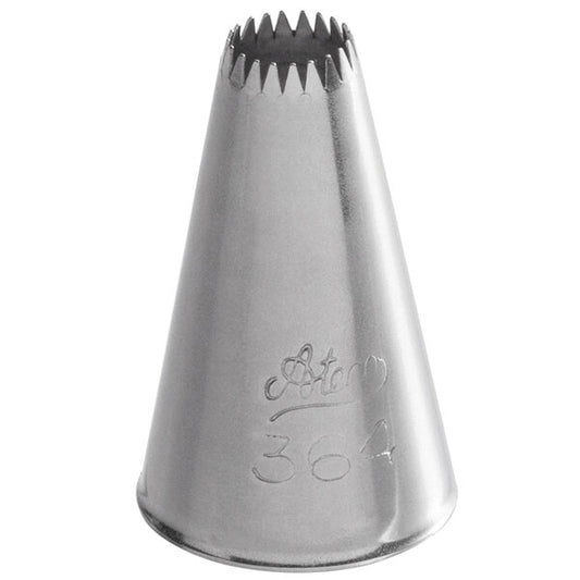 Large Fine-Ridged Stars, Shells & Flowers Piping Tip – Ateco #364