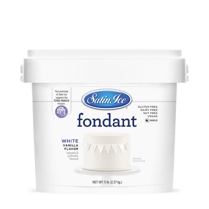 Satin Ice Vanilla Fondant White 5lb