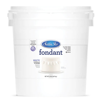 White Vanilla Fondant 20lb Pail