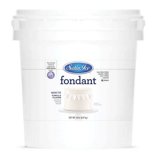 White Vanilla Fondant 20lb Pail