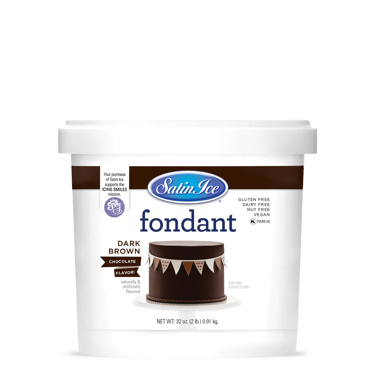 Satin Ice Dark Brown Fondant 2 lb