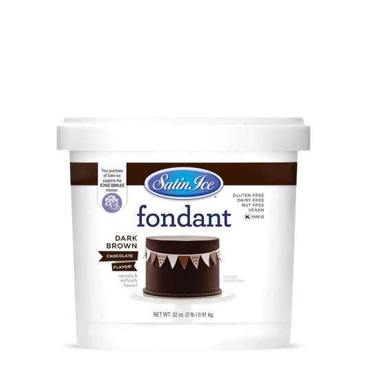 Satin Ice Dark Brown Fondant 2 lb