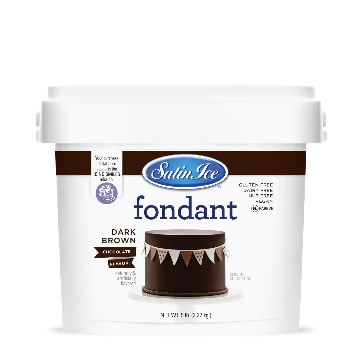Satin Ice Dark Brown Fondant 5 lb