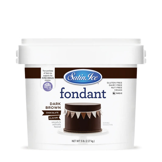 Satin Ice Dark Brown Fondant 5 lb