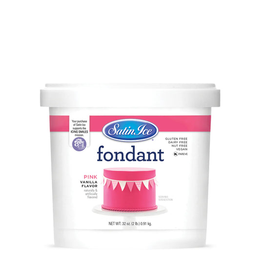 Satin Ice Vanilla Fondant Pink 2lb