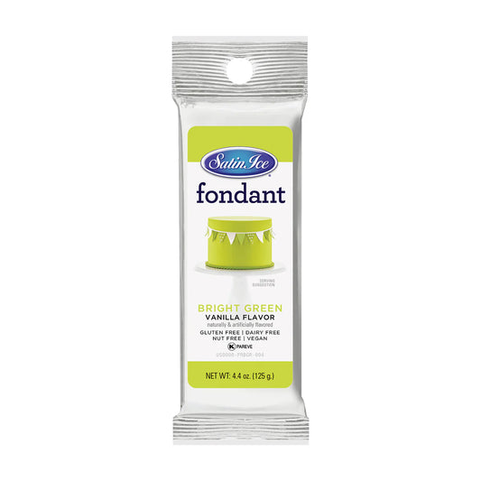 Bright Green Vanilla Fondant 4.4oz