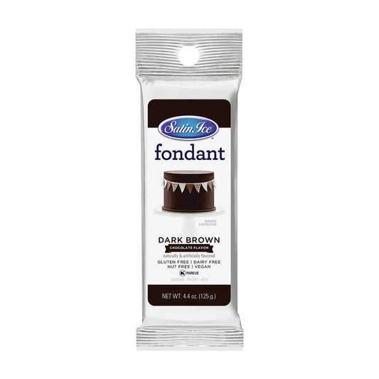 Satin Ice Dark Brown Chocolate Fondant 4.4 oz