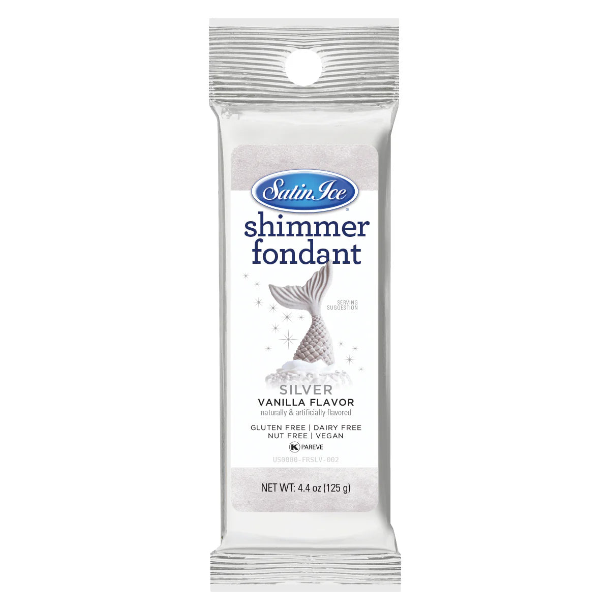 Fondant Shimmer Vanilla Silver 4.4oz