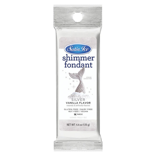 Fondant Shimmer Vanilla Silver 4.4oz