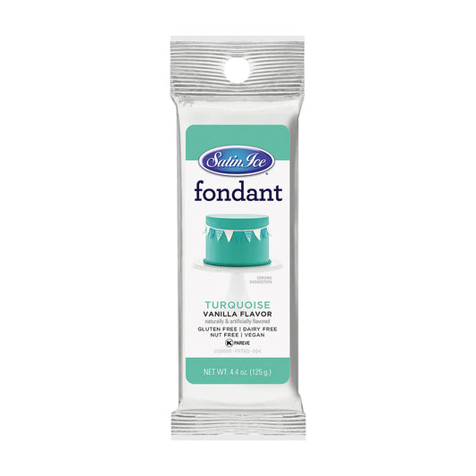 Turquoise Vanilla Fondant 4.4oz