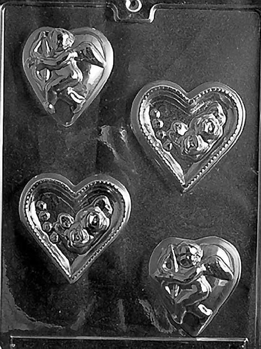 Life of the Party Heart With Rose And Cupid Mold
