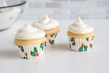 Fox Run Christmas Cupcake Liners, Mini, Set of 75, 1.75"