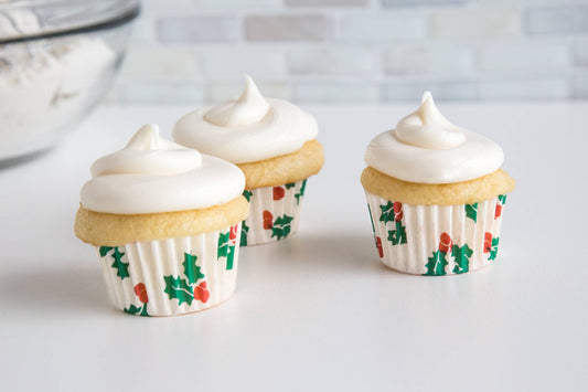 Fox Run Christmas Cupcake Liners, Mini, Set of 75, 1.75"