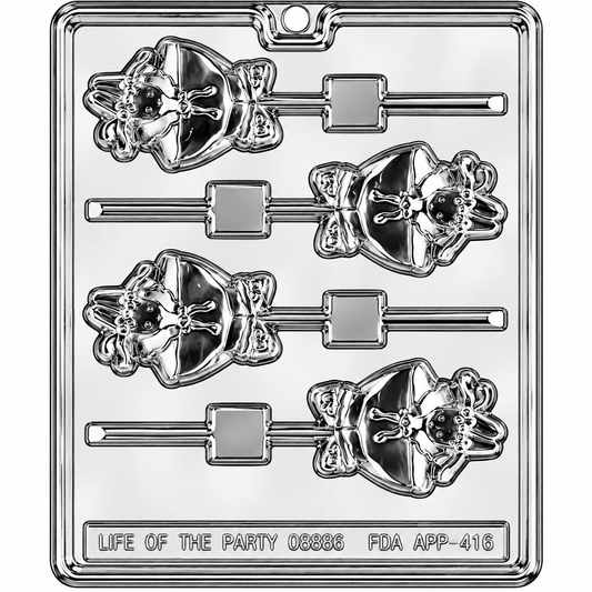 Ballet Bunny Chocolate Lollipop Mold –Easter Tutu Bunny