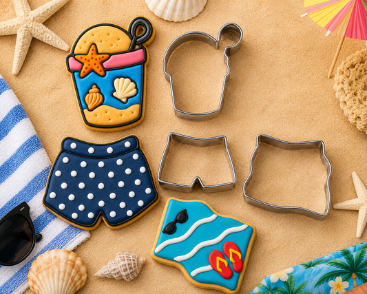 Cookie Hustler's Beach Day Cookie Cutter Bundle