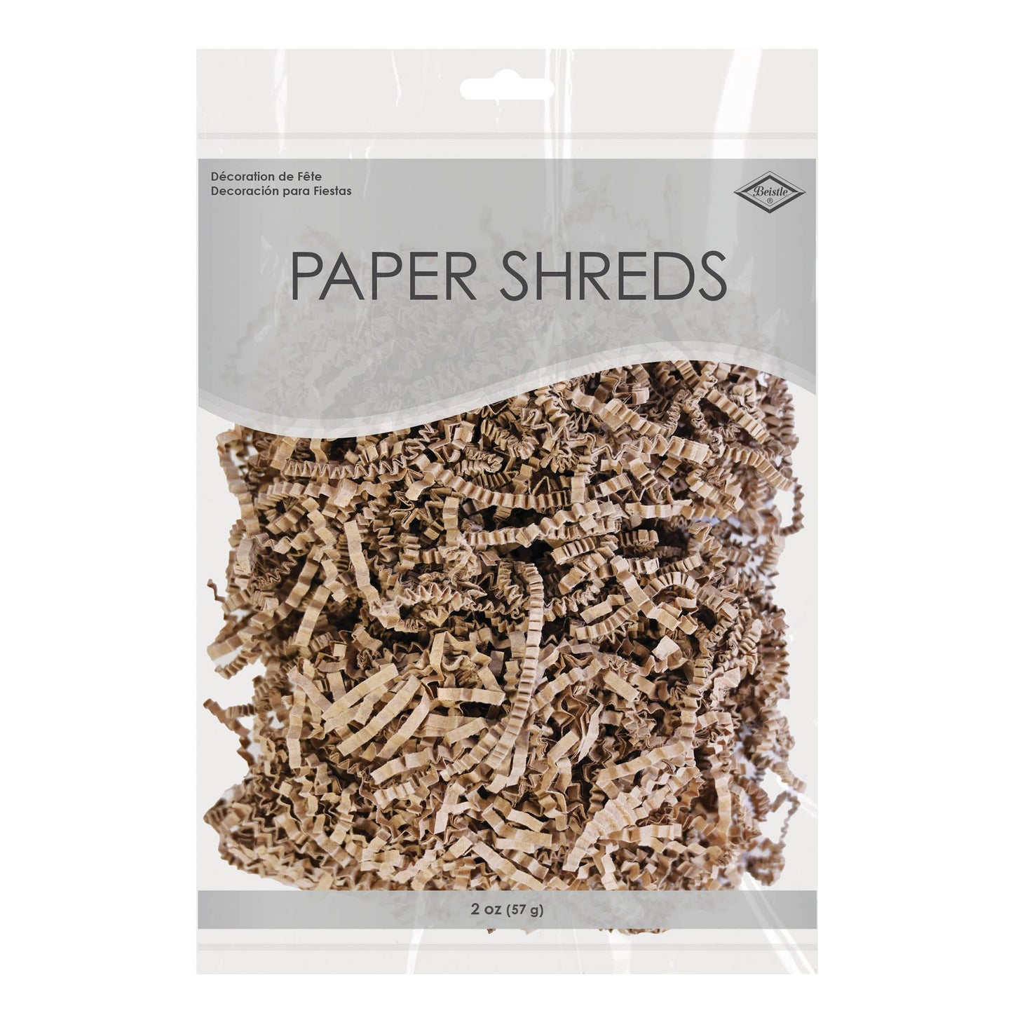 Kraft Crinkle Paper Shreds 2 oz Bag