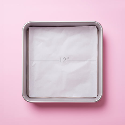 Pre-cut Baking Paper 12" Square (Pack of 25)