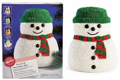Wilton Stand-Up 3D Snowman Cake Pan #2105-2047 Rice Krispies Treat Mold New Vintage