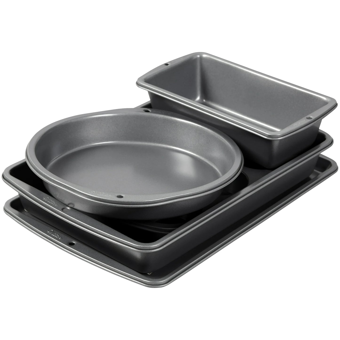 Wilton Bake It Better Nesting Steel Non-Stick Bakeware Set, 5-Piece