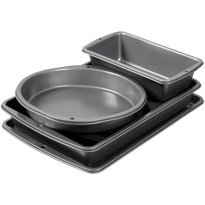 Wilton Bake It Better Nesting Steel Non-Stick Bakeware Set, 5-Piece