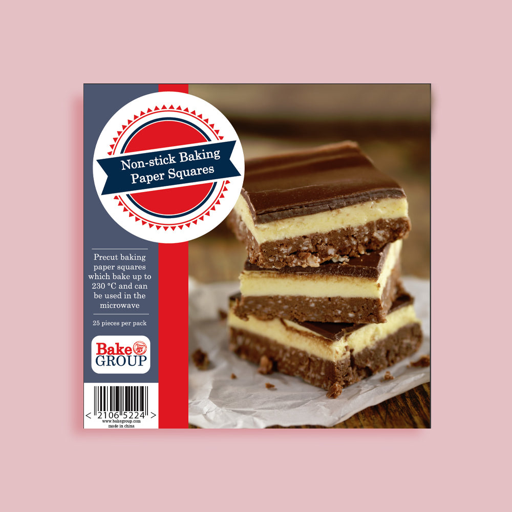Pre-cut Baking Paper 10" Square (Pack of 25)