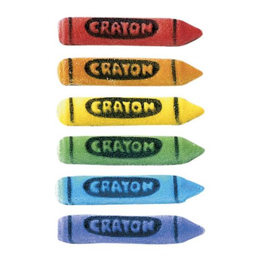 Crayon Icing Topper Teacher Appreciation 12 Count Asst