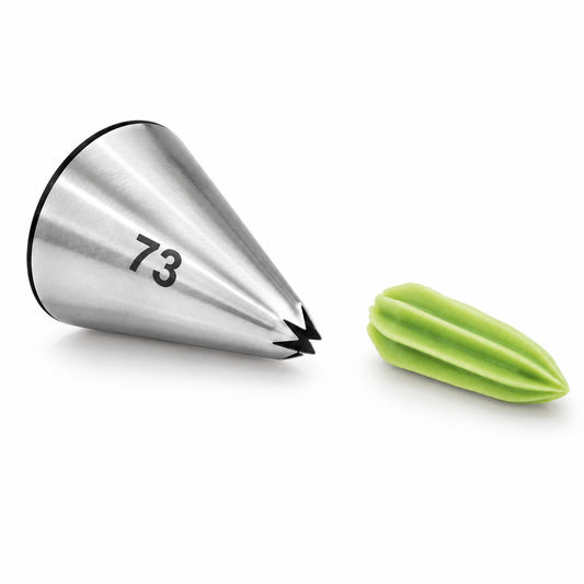Leaves, Vines & Floral Accents Piping Tip Wilton #73 Stainless Steel Cake Decorating Tip