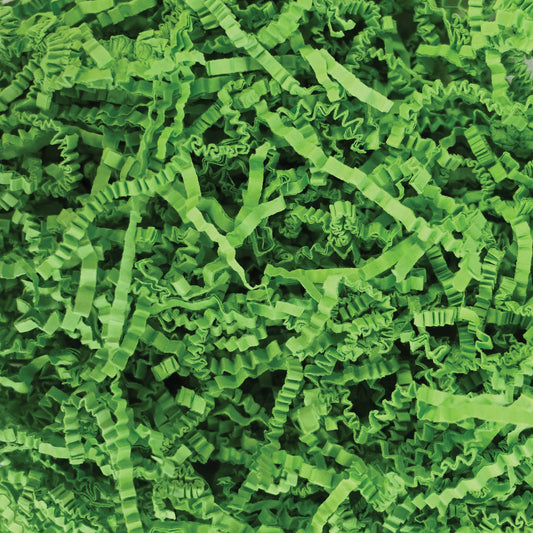 Lime Green Crinkle Paper Shreds 2 oz Bag