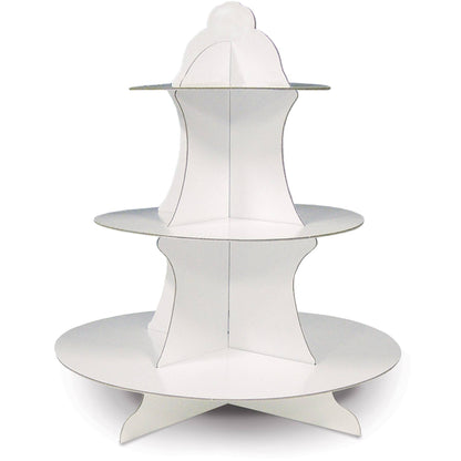 White 3-Tiered Cupcake Stand