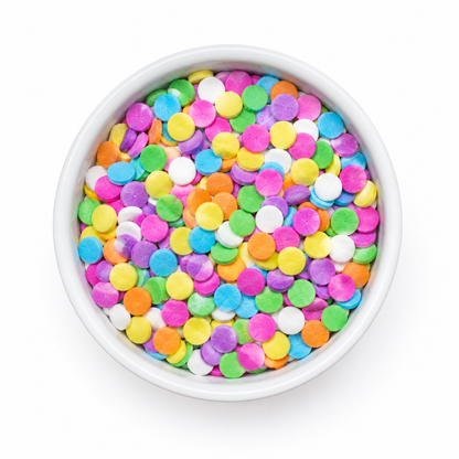 Large Dot Sprinkles – Pastel Sequin Confetti 6 oz