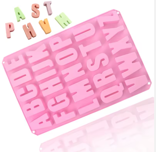 Alphabet Letter Silicone Mold Uppercase A–Z