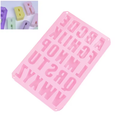 Alphabet Letter Silicone Mold Uppercase A–Z