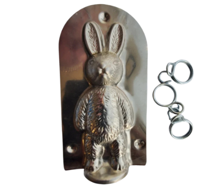 Antique Tin Chocolate Mold Bunny Rabbit 1980s – NEW in Polybag 4.5in