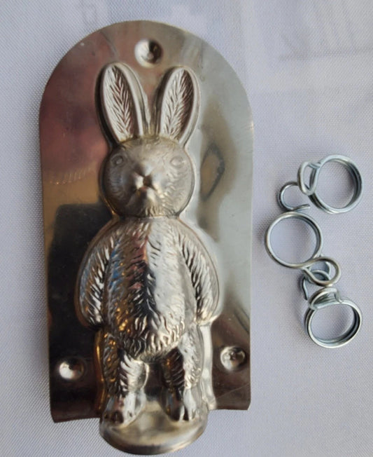 Antique Tin Chocolate Mold Bunny Rabbit 1980s – NEW in Polybag 4.5in