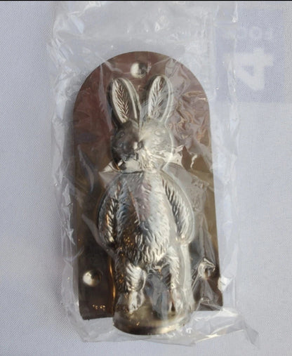 Antique Tin Chocolate Mold Bunny Rabbit 1980s – Standing Easter Candy Mold