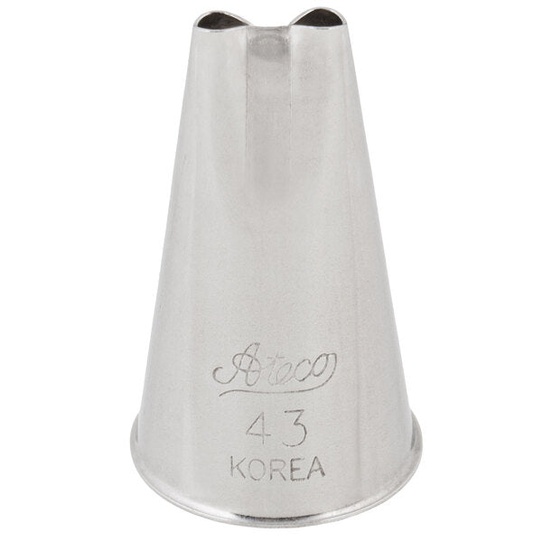 Bold Double Line & String Piping Tip – Ateco #43 Two-Hole Decorating Tip